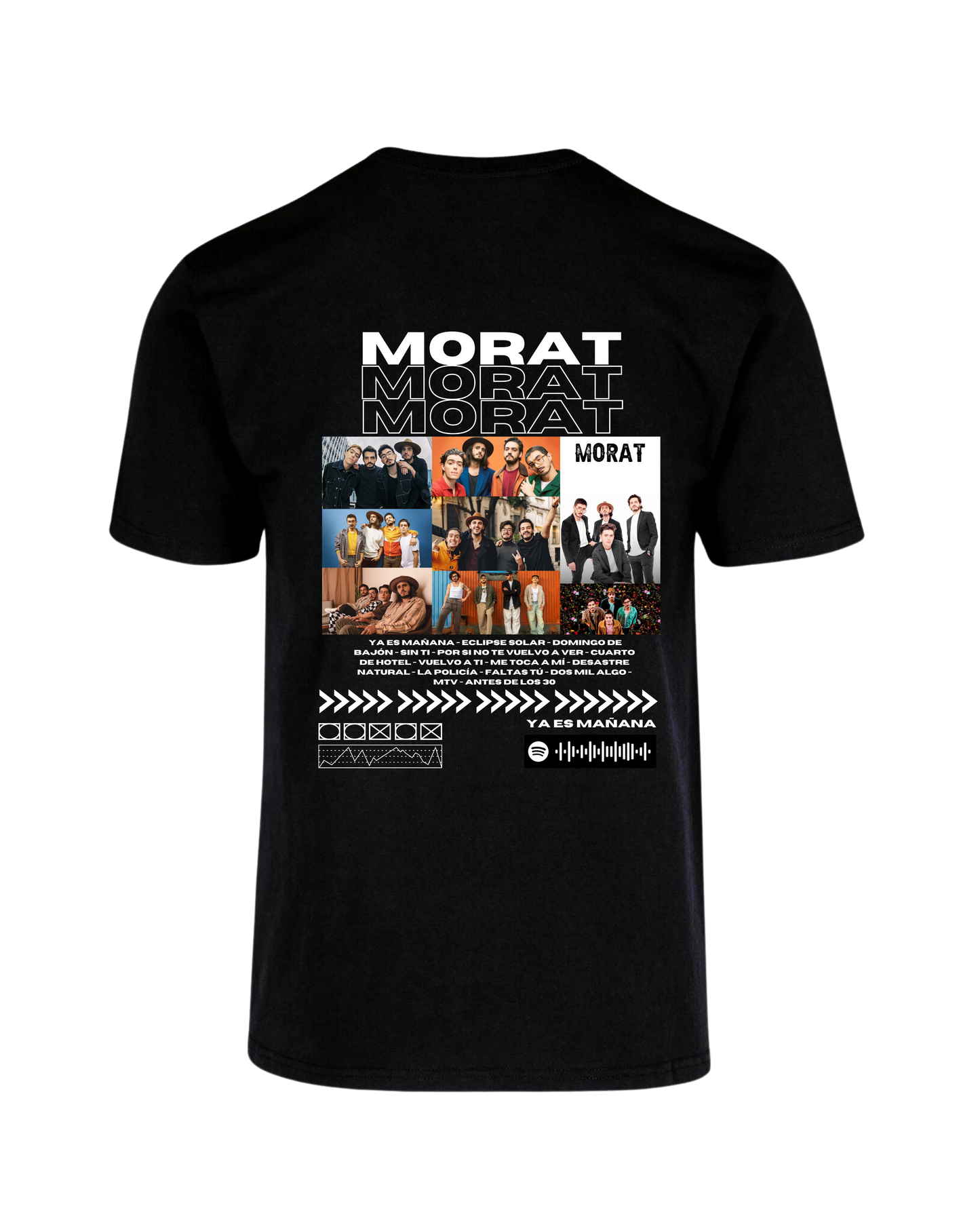 Camiseta Morat espalda con fotos