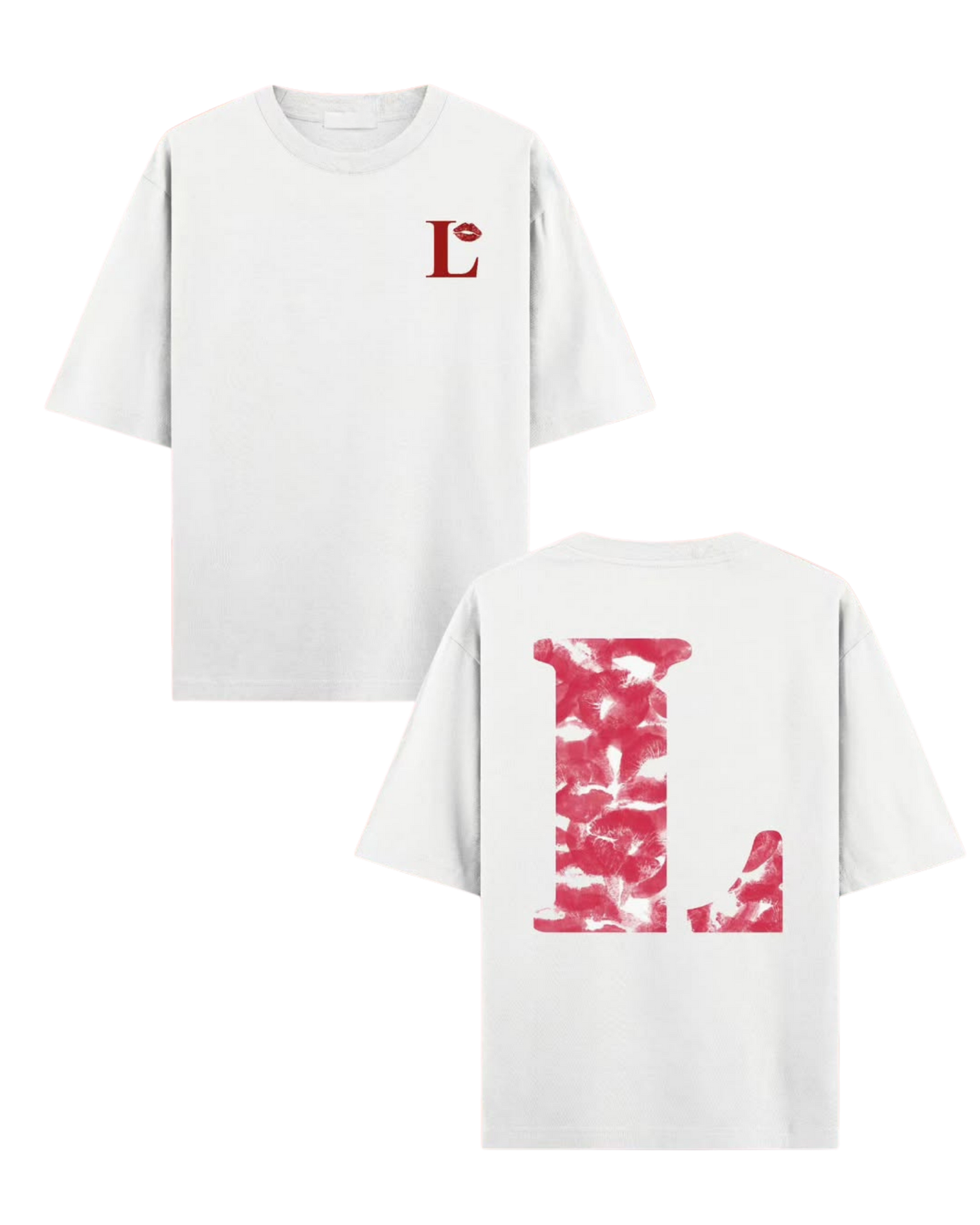 Camiseta Besos con inicial personalizada