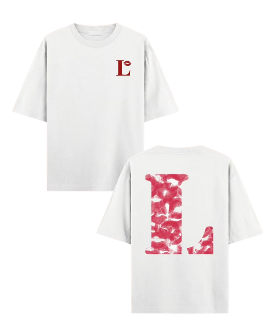 Camiseta Besos con inicial personalizada