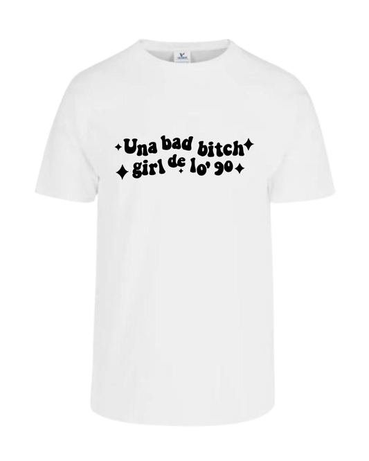 Camiseta Bad Bunny Una bad bitch girl de los 90'