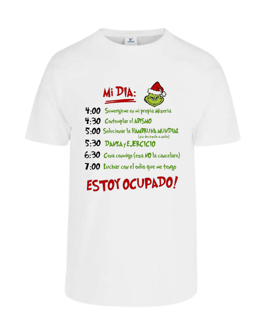 Camiseta Grinch rutina
