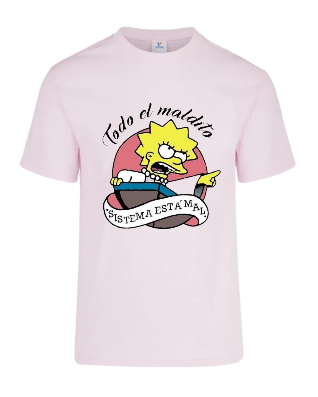Camiseta Lisa Simpson El maldito sistema está mal