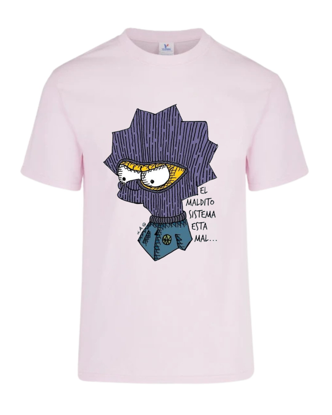 Camiseta Lisa El maldito sistema está mal