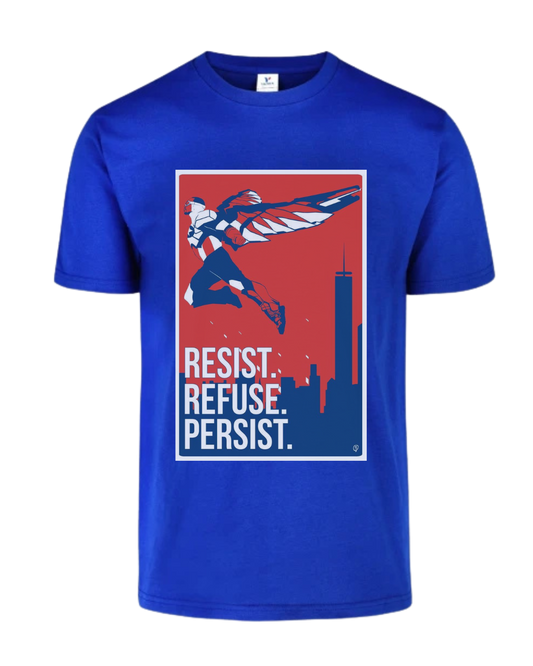 Camiseta Capitan America Resist Refuse Persist