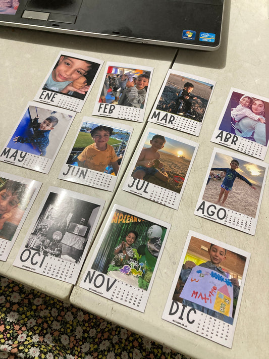 Calendario Polaroid 12 meses imantado