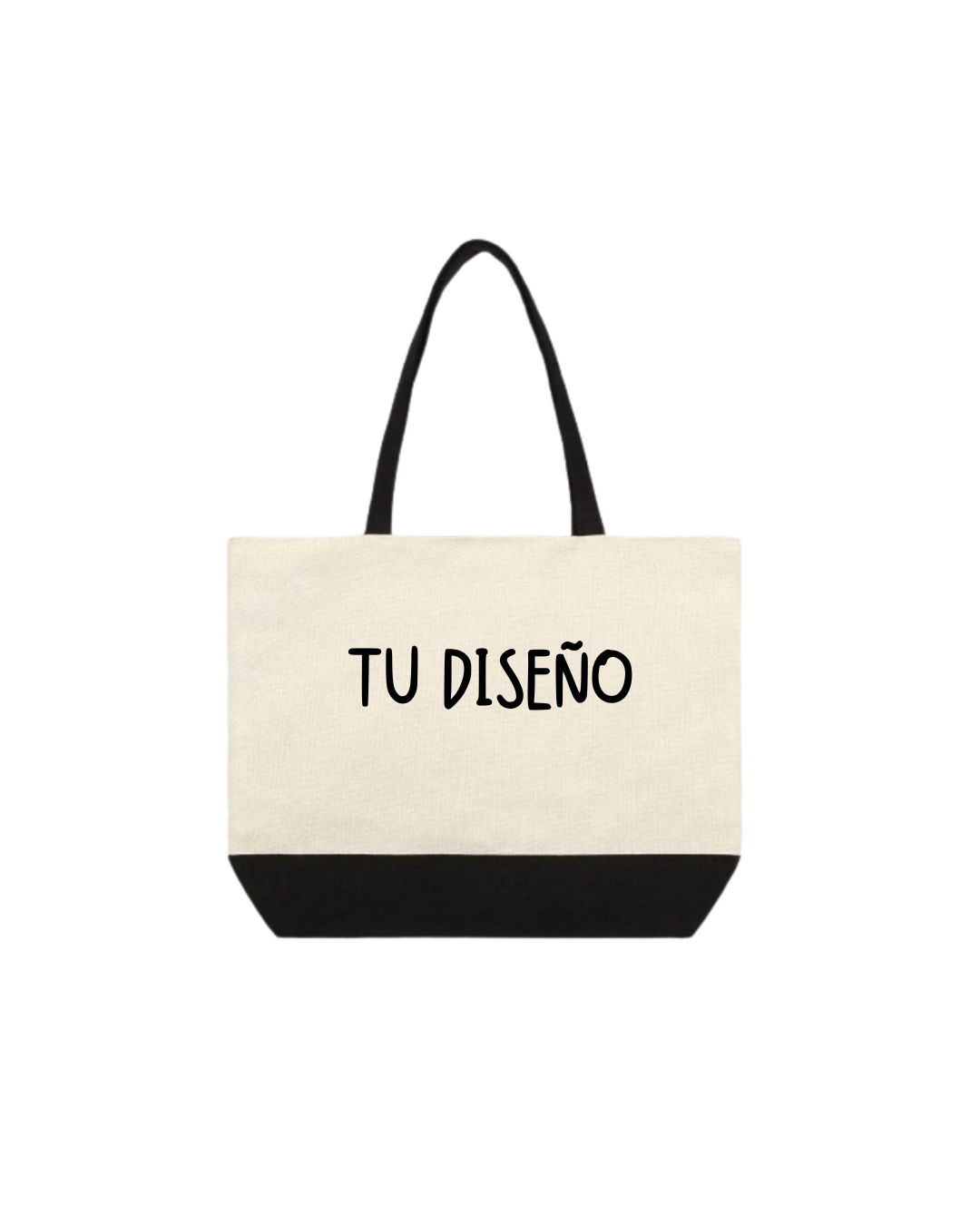 Bolsa personalizada color Negro y Natural.