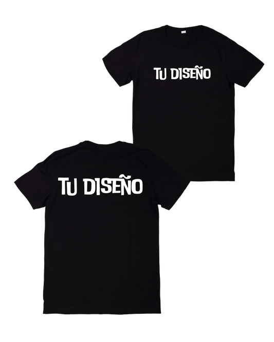 Camiseta personalizada 100% algodón pecho y espalda