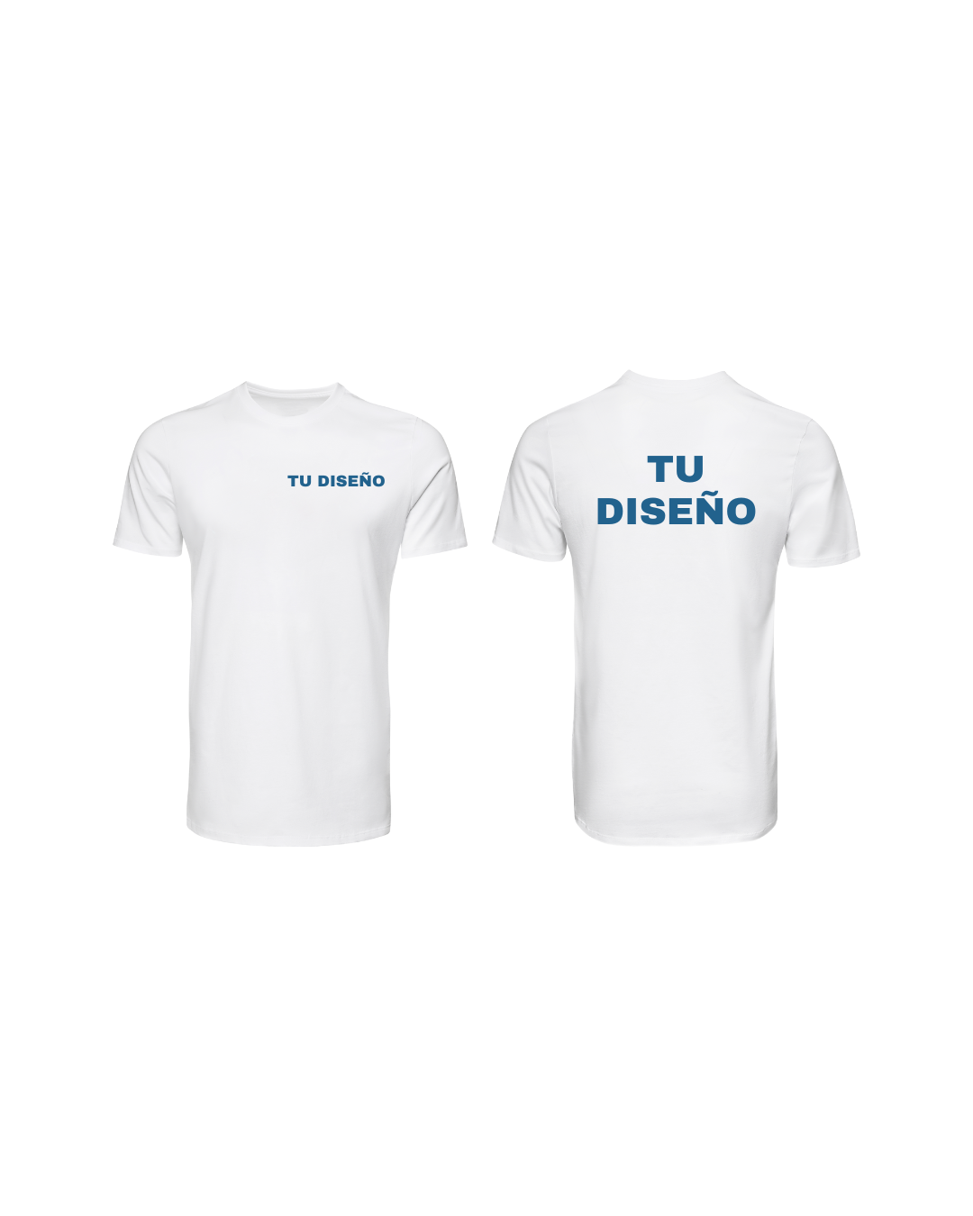 PROMO 6 Camisetas personalizadas 100% poliester estampado pecho y espalda