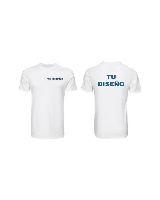 PROMO 6 Camisetas personalizadas 100% poliester estampado pecho y espalda