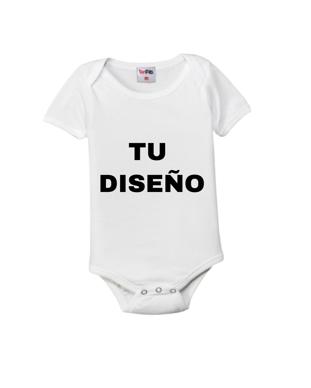 Body personalizado 100% poliester solo pecho