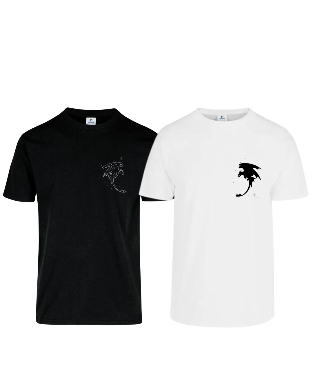Duo de camisetas Dragones