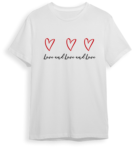 Camiseta Love, love, love